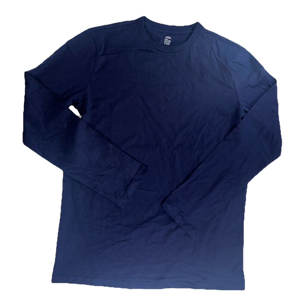 Amazon Essentials Boys Long Sleeve Tshirts 2 Pack Navy ,school uniform size xxl